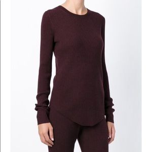 IRO Serena' ribbed sweater burgundy